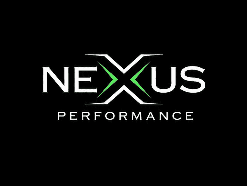 The Nexus Performance logo on a black background